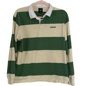 Vans Ward Stripe Rugby Shirt Mens M EUC